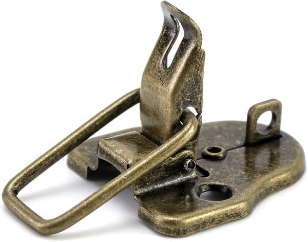 Retro vippespænde, antik hasp vintage bronzelåse til J
