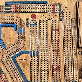 Trepynt Klassisk Tradisjonelt Cribbage Brettspillsett Voksne Barn()