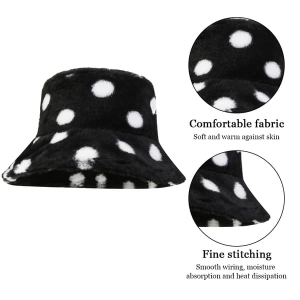 Vinter Plys Hat Faux Fur Fiskerhatte til Kvinder