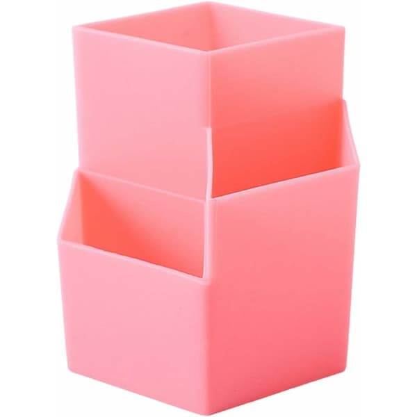 Multifunktionel blyantholder til bordorganisering (pink)