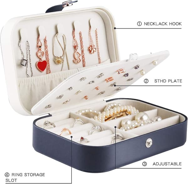 Smykkebokser, Kvinner Jenter Reise Smykke Organizer Liten Smykke