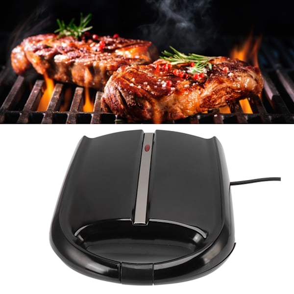 Elektrisk smörgåsgrill Enkel rengöring ABS Rostfritt stål 1400W Grillad ostrostare för hemcafé