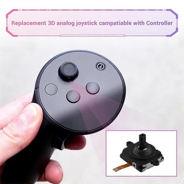 2 STK 3D Analoge Joysticks til Meta Quest3 VR Controller Thumbstick 3D Analog Joystick til Quest3