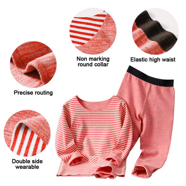Toddler Pyjamas Piger Drenge Varme Bomulds Pjs til Børn pink 100cm