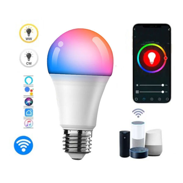 Smart WiFi LED-ljuskällor Röststyrning LED-färgbyte