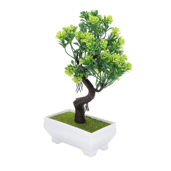 Konstgjord Bonsai Falsk Blomkruka Växt Hemmakontor