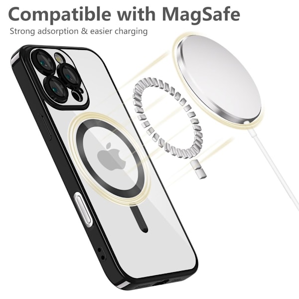 Tech-Protect iPhone 16 Pro Skal MagSafe MagFlex, Svart Glans