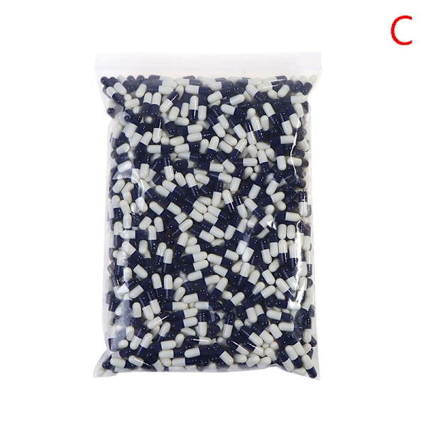 1000 st 1# Tomma fria gelatinkapslar storlek Gel C C C