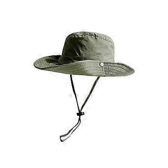 Solhat Spand Hat Solbeskyttelse Unisex Sommer Strandhat til Strand Marineblå(Grøn)