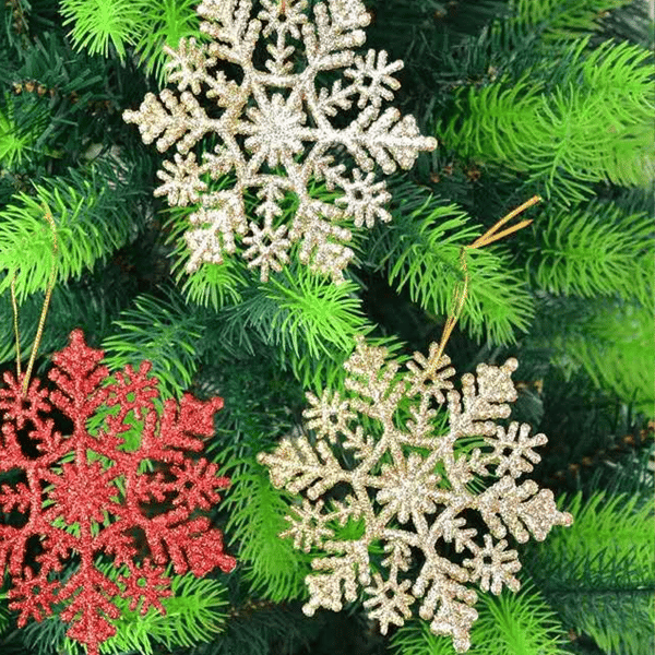 Julesnøfnuggpynt Juletrepynt Julesnøfnuggpynt Snøfnugg Vinter Julepynt til juletre style 3