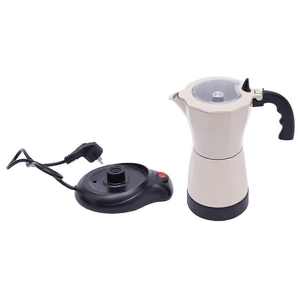 Espressomaskin for komfyrtopp med elektrisk varmeplate Espressomaskin for induksjonstopp Espresso 6 kopper EU-plugg