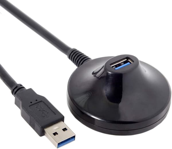 USB3.0 Hane Till Hona Förlängningskabel med Bas USB Förlängningskabel med Bas USB3.0 Bas Förlängningskabel 1 Meter