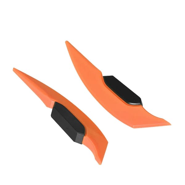 1 par motorcykel sidovinge aerodynamisk vingspoiler universal för motorcykel elcyklar orange