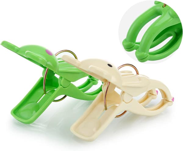 Store Strandhåndklæde Clips Tøjklemmer Strandhåndklæde Clips Plast Cl