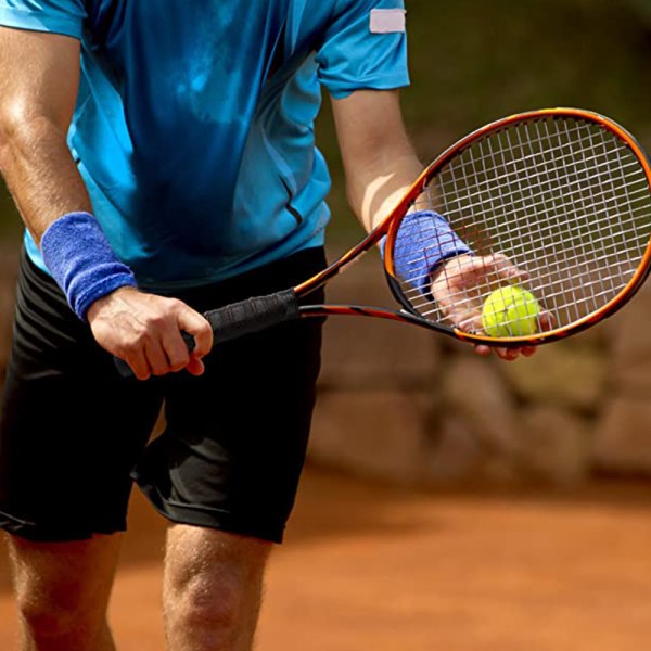 4-pack squashgrepp, grepptejp för tennisracket med halkfri