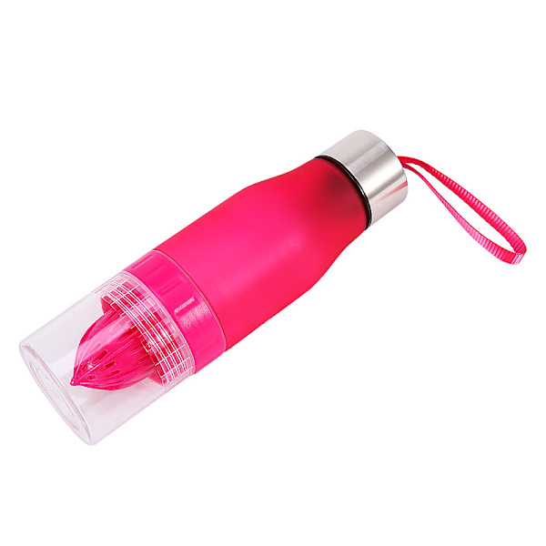 650 ml utomhus sport plast citron juice infuser flaska frukt