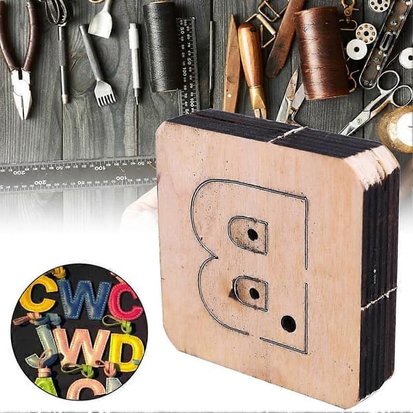 Store bogstaver læderhåndværk stanseværktøj hulstanse DIY skærestøbeform