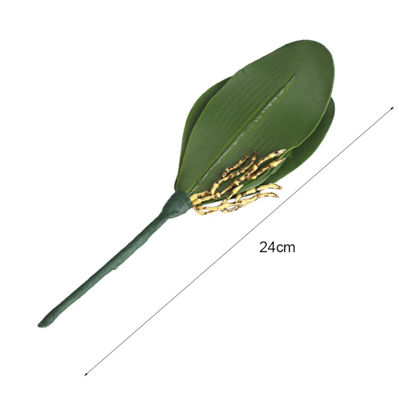 1/10 st Simulering Grönt Blad av Fjärilsorkidé Blomsterbuske
