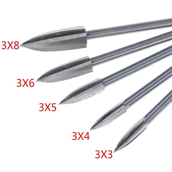 5-delars set, träsnideri- och gravyrborr, rotslöjd