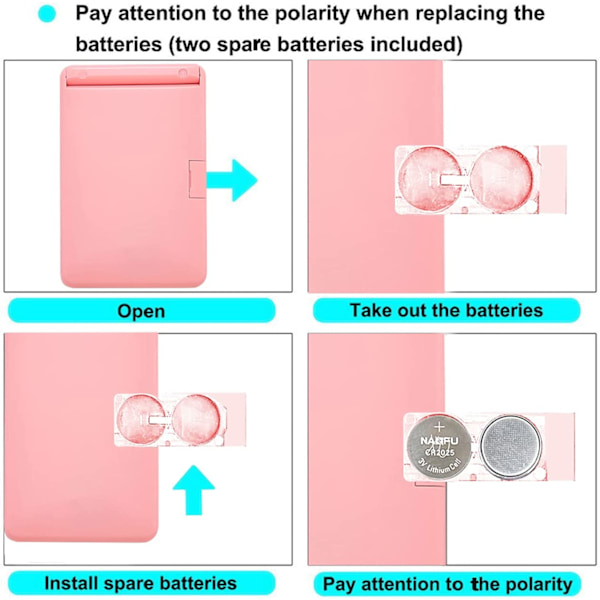 Resväska Kompakt Makeup Spegel Bärbar Touch Switch