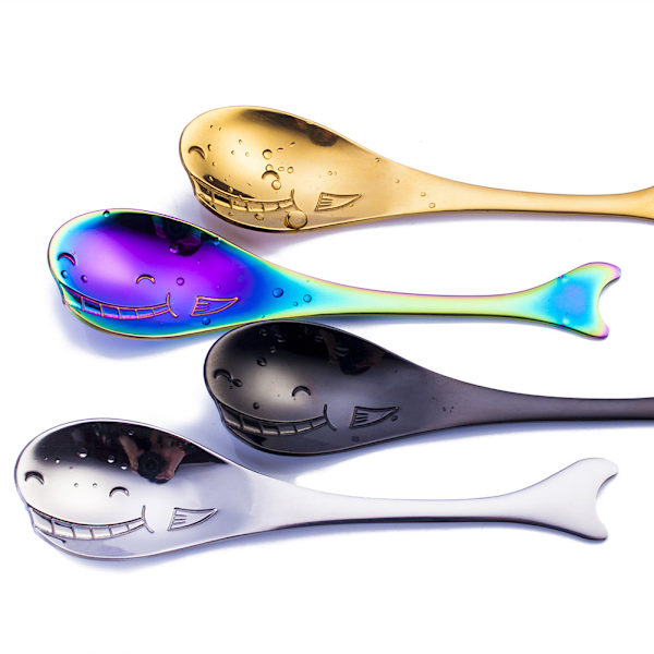 4 st/set Rostfritt stål val kaffesked set efterrätt is