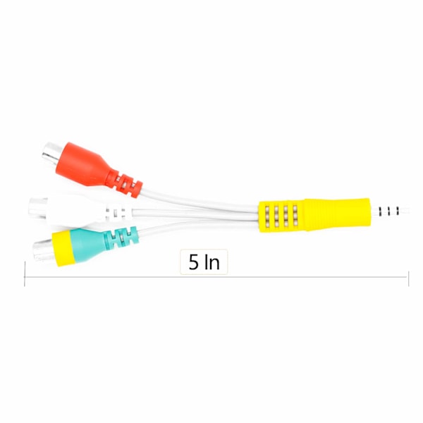 Video AV-komponent adapterkabel ersättning för TCL TV, 3 RCA