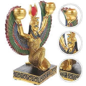 Gudinde Isis Ornament Dekorativ Ægyptisk Stil Bordpynt Gudinde Figur Souvenir