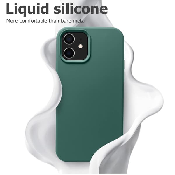 iPhone 11 - Kumipäällysteinen iskunkestävä silikonikotelo vihreä vihreä