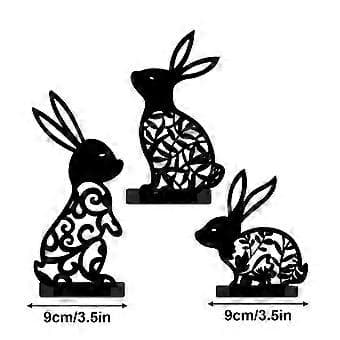 Påske Tredimensjonal Akryl Bordplate Høytidsdekorasjon Uthulte Ornamenter