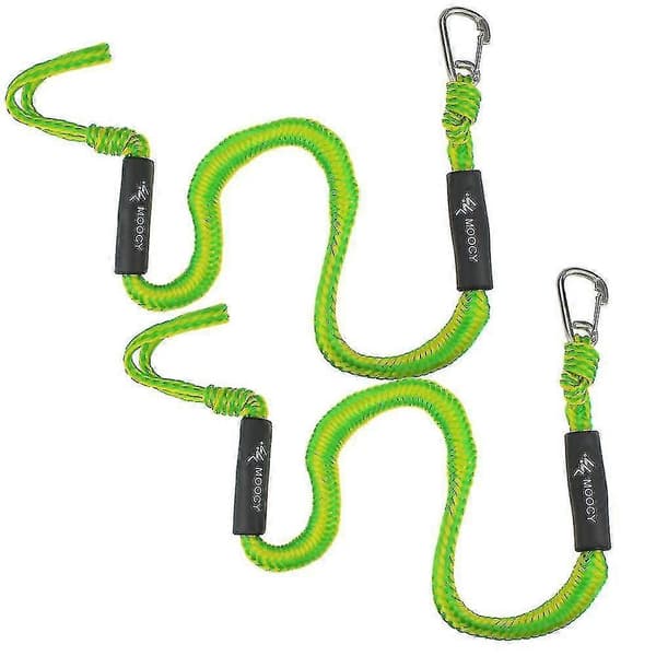 2-pack Båt Bungee Dock Line Med Krok Förtöjningsrep Båttillbehör För Båtar Ponton Jet Ski Wav