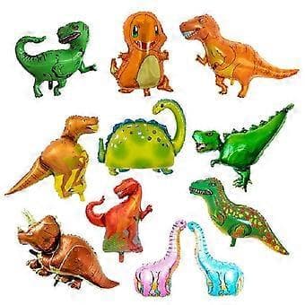 2 STK Dinosaur Model Aluminiumfolie Ballon