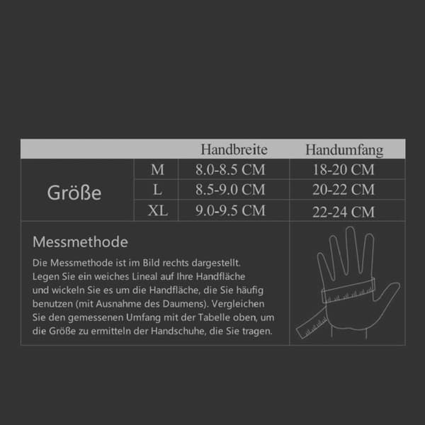 Vinterhansker, varme berøringsskjermhansker, vanntette, vindtette black M