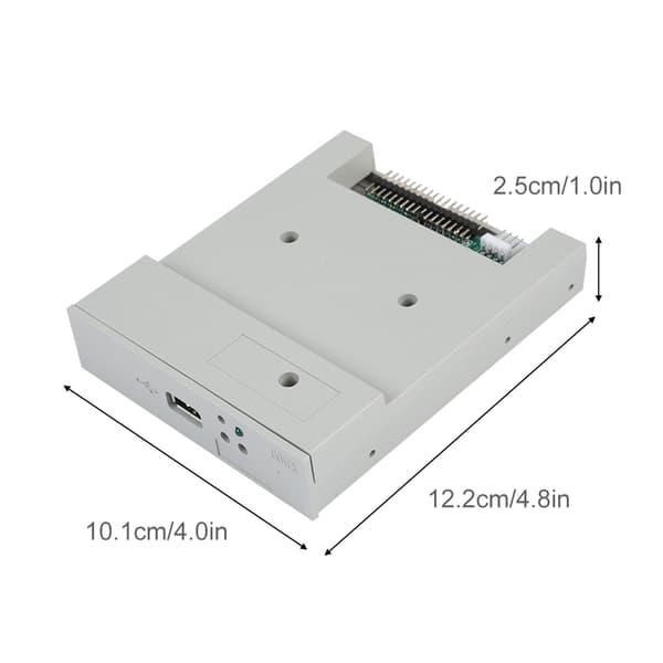 Floppy Drive Emulator USB Floppy Disk Drive, 1.44MB USB Emulator Plug And Play Industriell Kontrollutrustning Dataöverföringsdesign Anti-Interferens