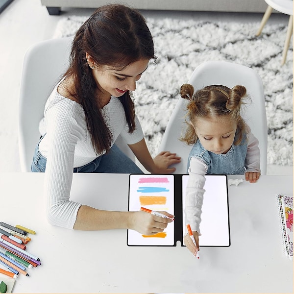 Portabel Liten Whiteboard, Återanvändbar 9,5 * 6,6 tum Anteckningsbok Memo, Kontorsmaterial Hemtillbehör Skrivbordstillbehör gray