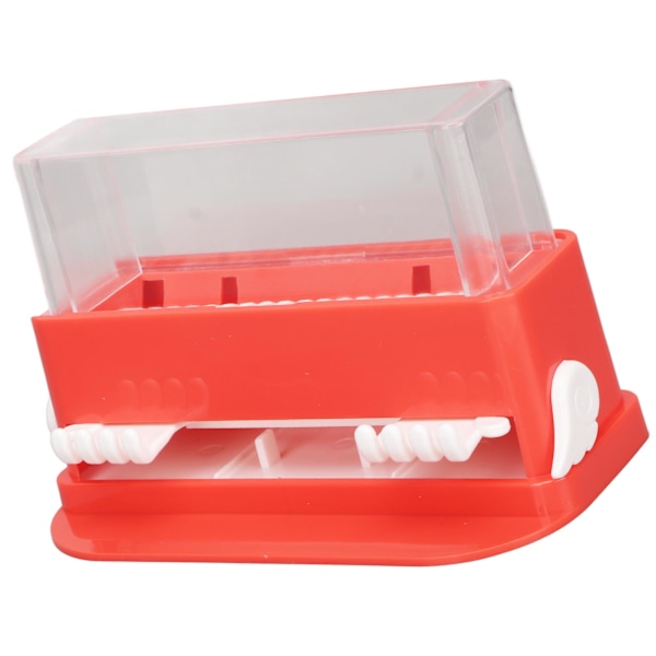 Micro Applikatorhållare Box Transparent Stor Kapacitet Plast Dental Applikatorborste Dispenser Röd