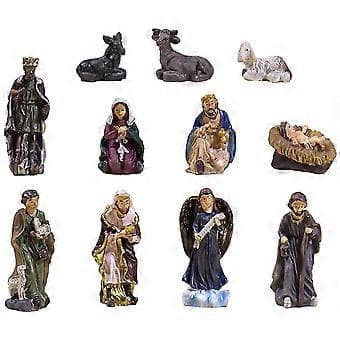 1 Set Julkrubba Prydnad Hushåll Krubba Dekorationer Religiös Krubba Dekor för Gåva