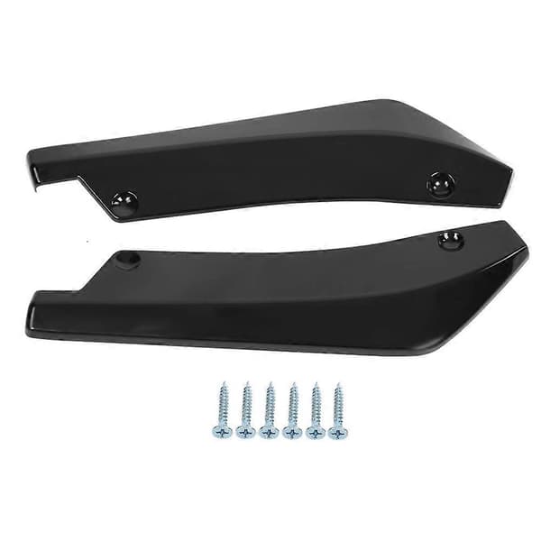 2 stk Bil Bakre Støtfanger Leppe Anti-kollisjon Spoiler Canard Diffuser Wrap Vinkel Splitter