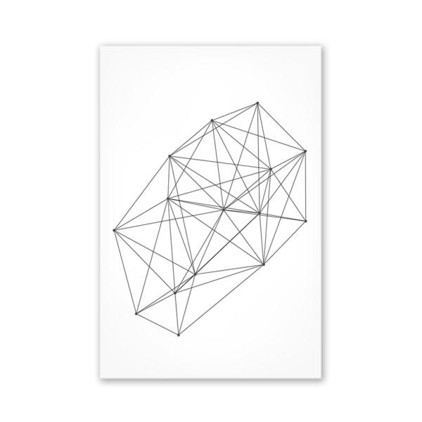 Geometrisk mönster Modern Canvas Wall Art Målning Tryckt