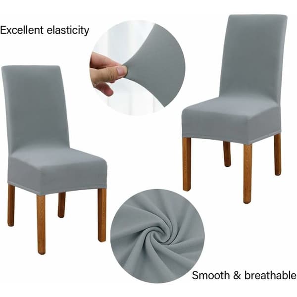 4 Stk. Elastisk Moderne Stoltrekk, Avtakbart Vaskbart Stretch D