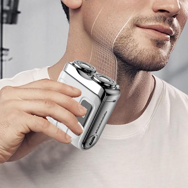 R18 Elektrisk Rakapparat Ultraren Mini Rese-portabel automatisk Rakapparat för män white