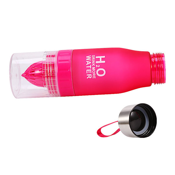 650 ml utomhus sport plast citron juice infuser flaska frukt
