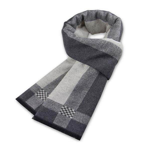 Herre Halstørklæde Sort Grå Vinter Tyk Imitation Cashmere Herre Halstørklæde Med
