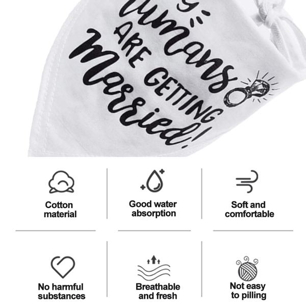 Hundscarf, Förlovningsfoton för Bröllop, Husdjursaccessoarer, Husdjurstillbehör för Hundälskare, 2-pack shape2