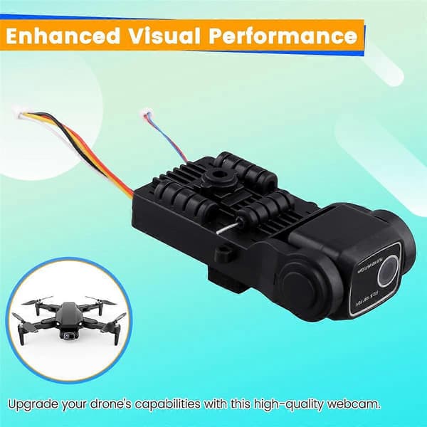 L900 SE MAX Drone Kamera Reservedele Drone Tilbehør Webcam Forbedret Luftfotografering Nem at Installere Sort