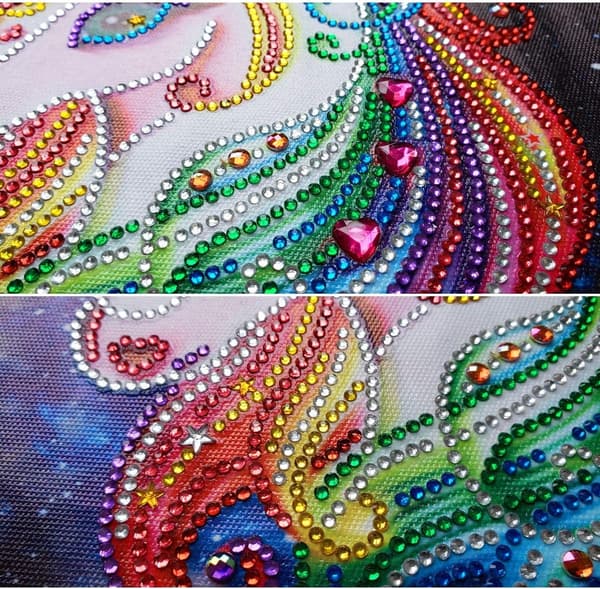 Unicorn 5D diamantmålningskit, djurmålningskonst för hemvägg