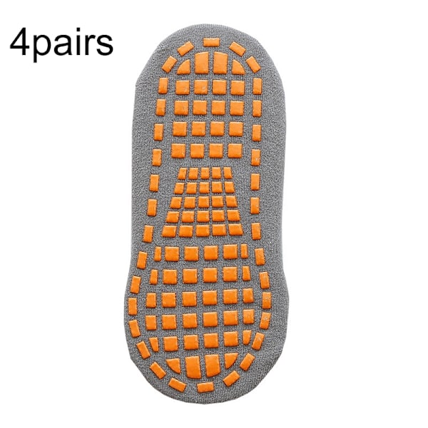 Halksockor Strl 35-40 4-pack - Grå