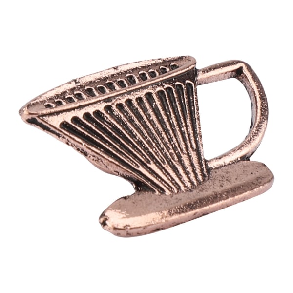 Mini söt roman kaffekanna kopp bönor serie dekorativ brosch