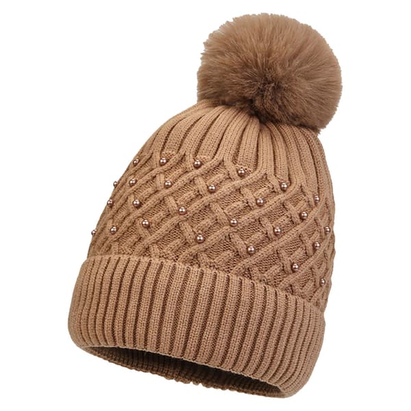 Stickad vintermössa för damer Varm stickad mössa för damer Stickad hatt Rid-stickad hatt