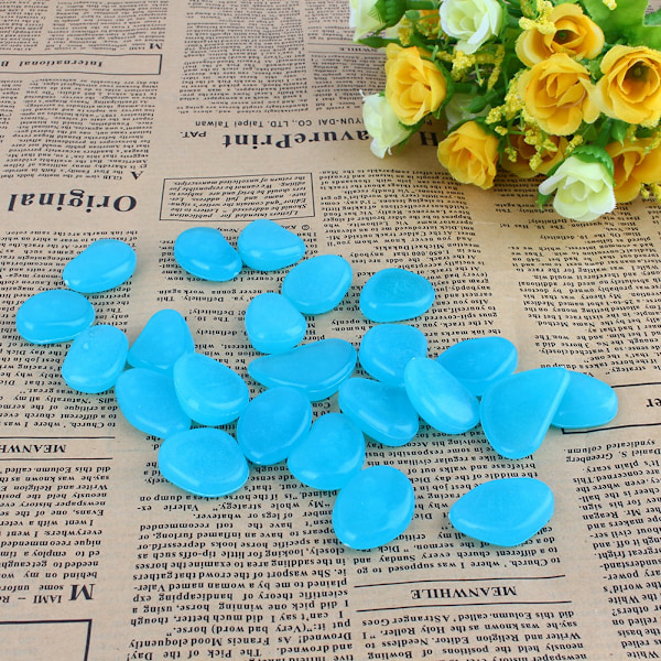100 st/förpackning Glow In The Dark Stones Pebble Luminous Rock Home