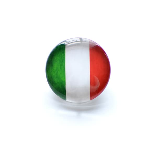 50 pyöreän Italian lipun rintamerkin setti